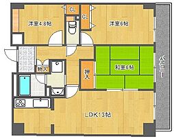 グランエスペランサ千里 3LDKの間取図画像