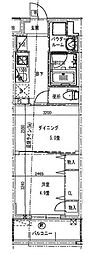 BRIS板橋志村 1DKの間取図画像