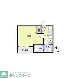 朝霞市朝志ヶ丘2丁目新築アパート 1Kの間取図画像