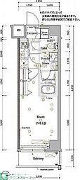スカイコートカーサ浮間公園 1Kの間取図画像