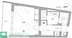 ミュージション西台 1Kの間取図画像