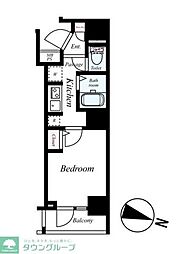 AXAS板橋本町Sta. 1Kの間取図画像