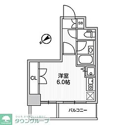アパートメンツ練馬北町 ワンルームの間取図画像