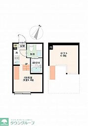 Tokyo Lumina 1Kの間取図画像