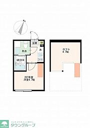 Tokyo Lumina 1Kの間取図画像