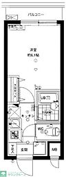セジョリ上板橋 1Kの間取図画像