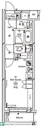 ラフィスタ東武練馬 1Kの間取図画像