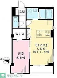 NORTHSIDE11 1LDKの間取図画像