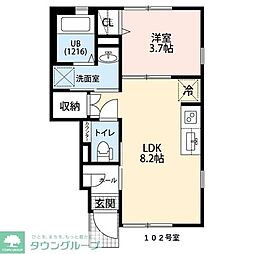Amour Pure 1LDKの間取図画像