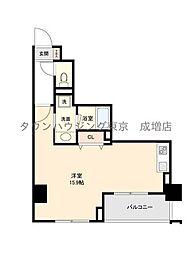 Primal板橋本町 ワンルームの間取図画像