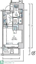 MAXIV常盤台TRE 1Kの間取図画像