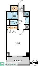 プライムコート成増 1Kの間取図画像