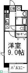 ヴァンテミサ 1Kの間取図画像