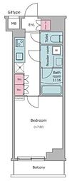 KDXレジデンス中板橋 1Kの間取図画像