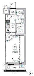 リルシア氷川台 1Kの間取図画像