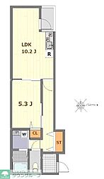 マーレ成増 1LDKの間取図画像