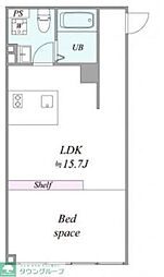 都営三田線 西台駅 徒歩7分の賃貸マンション 1階1LDKの間取り
