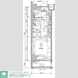 クレヴィスタ板橋西台 7階1Kの間取り