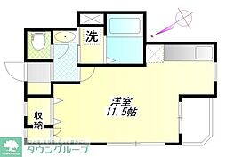 東武東上線 東武練馬駅 徒歩18分の賃貸アパート 1階ワンルームの間取り