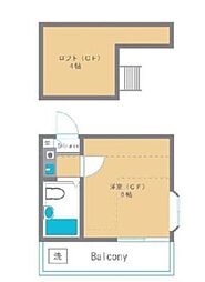 東京メトロ有楽町線 地下鉄成増駅 徒歩5分の賃貸アパート 1階1Kの間取り