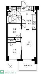 ザ・ケンジントン・レジデンスときわ台 2LDKの間取図画像