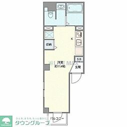 ウィロー板橋本町 ワンルームの間取図画像