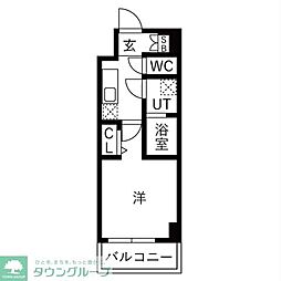 和光市白子3丁目マンション 1Kの間取図画像