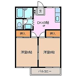 川越富洲原駅 4.5万円