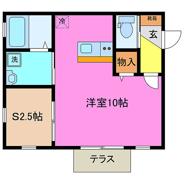 ＡＺＵＲ東富田 101｜三重県四日市市東富田町(賃貸アパート1R・1階・30.00㎡)の写真 その2