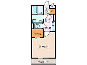 セーリング V　B 102 ｜ 三重県四日市市大字羽津（賃貸アパート1K・1階・30.03㎡） その2