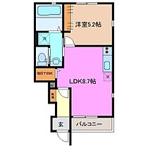 ＡＤＡＮ四日市 102 ｜ 三重県四日市市富田一色町（賃貸アパート1LDK・1階・34.96㎡） その2