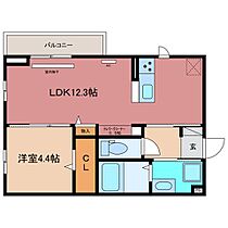 フォルトゥーナ　ヒロ 301 ｜ 三重県四日市市羽津山町（賃貸アパート1LDK・3階・40.28㎡） その2