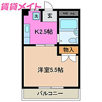 三重県四日市市市場町（賃貸アパート1K・2階・23.22㎡） その2