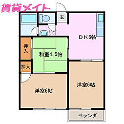 ハイツ山の平 1階/-