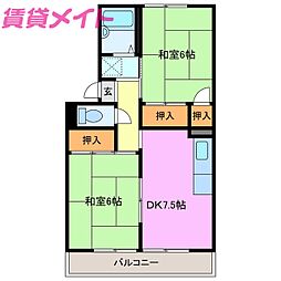 プレジール三宅 A 2階