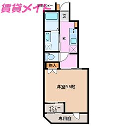 ソシア南富田Ａ 1階