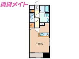 ファイン ワンルームの間取図画像