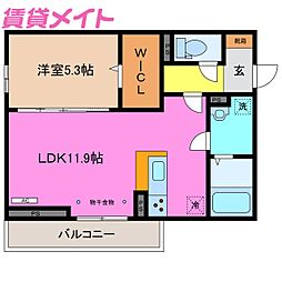 ディーシャンブル八田II 1階