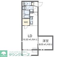 間取図画像 1LDK