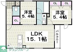 間取図画像 2LDK