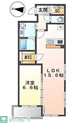 （仮称）平塚市宮の前新築マンション 1階1LDKの間取り