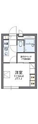 レオパレスアイン 1Kの間取図画像