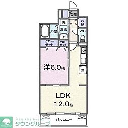 グレース ローズ 1LDKの間取図画像