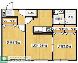 SHUN 2LDKの間取図画像