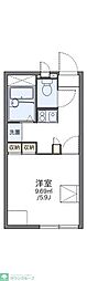 レオパレスグローリーB 1Kの間取図画像