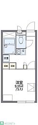 レオパレスTKテリー 1Kの間取図画像