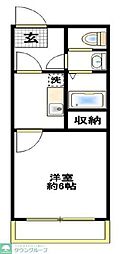 シャルムハイツ 1Kの間取図画像