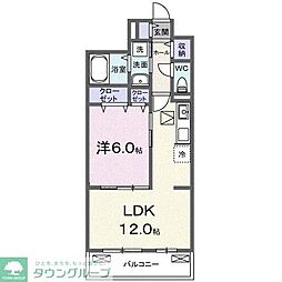 ブライトリーフ 1LDKの間取図画像