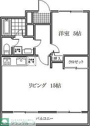 グレースイセハラ 2LDKの間取図画像