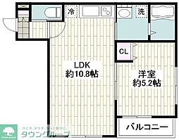 アメイジンググレイス 1LDKの間取図画像
